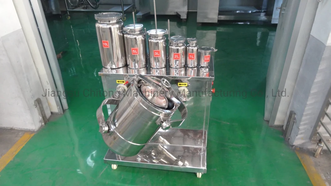 GMP High Quality Syh Three Dimensional Automatic Container Mixing Machine Powder Mixer for Several Powder From